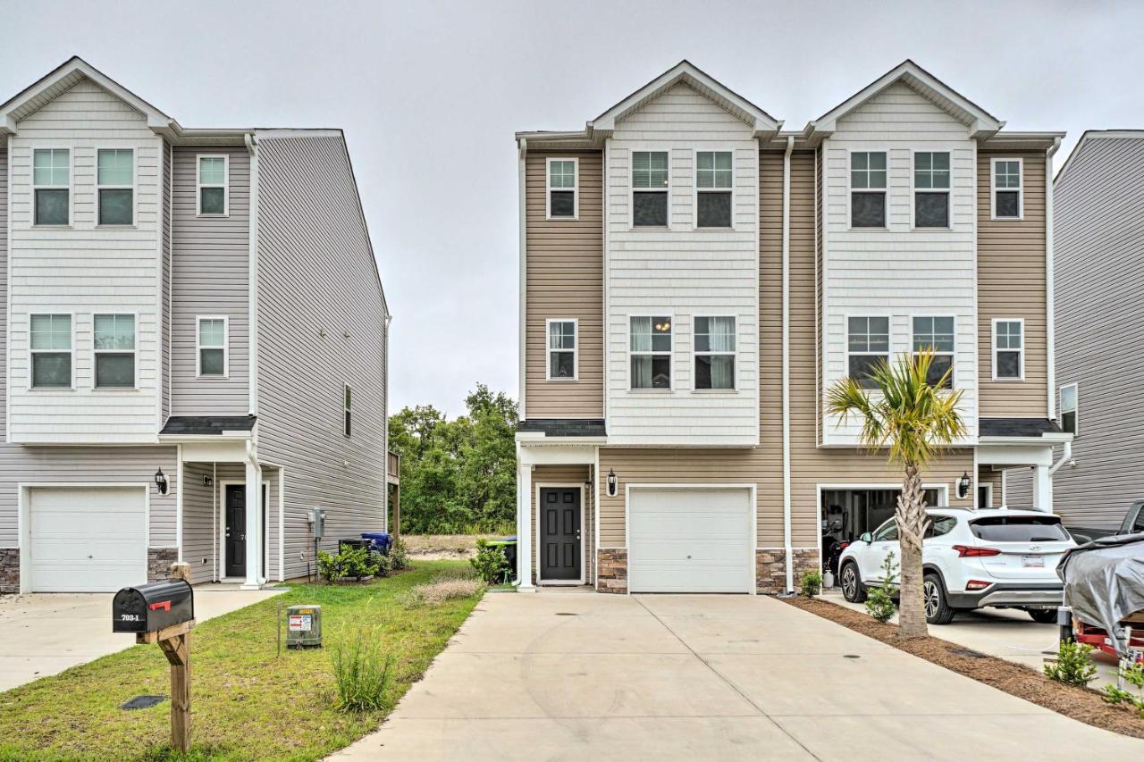 Modern Coastal Condo With Patio 1 Mi To Beaches! Carolina Beach Extérieur photo